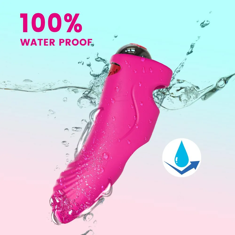 B - Series Joy Aurora - Wibrator na palec, Różowy, 11.8 cm
