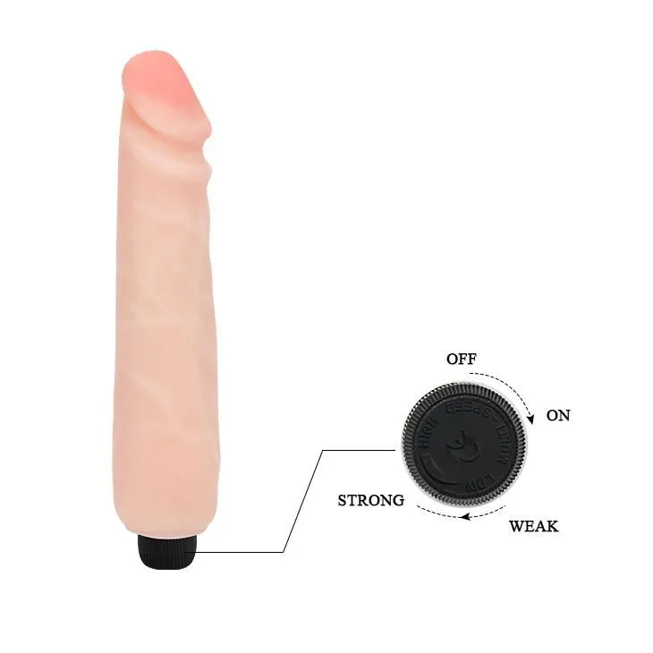 Вібратор Cyberskin Big Vibe Flesh, 24,8 см (тілесний)