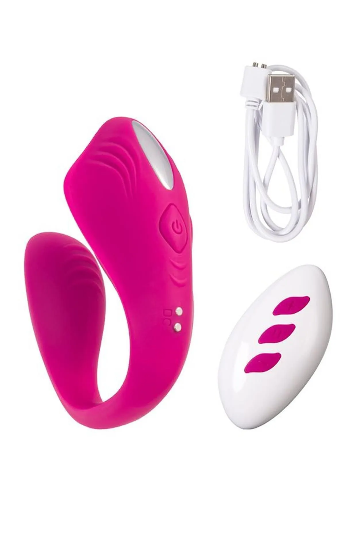 Toyfa Cobrum - Wibrator dla par, Różowy, 9.6 cm