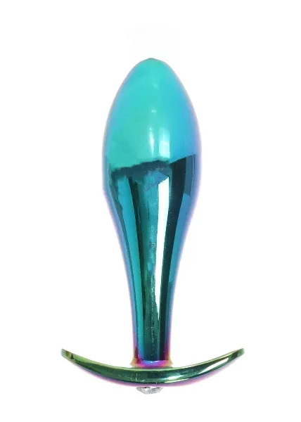 Анальна пробка Jewellery Multicolour Plug Clear L, 10.5 см (мульті)