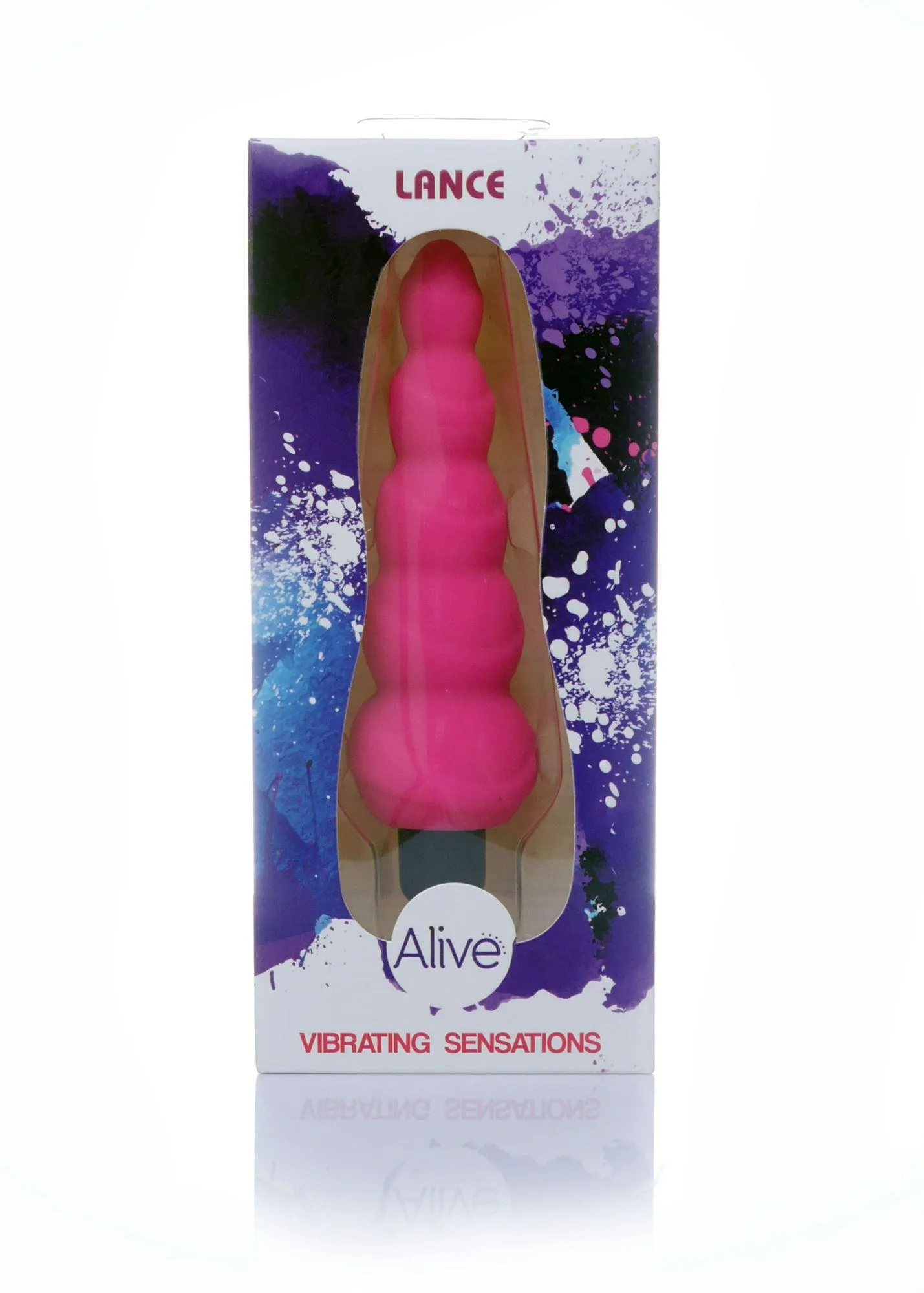 Alive Lance Plug Vibrator - Wibrator analny, Różowy, 14 cm