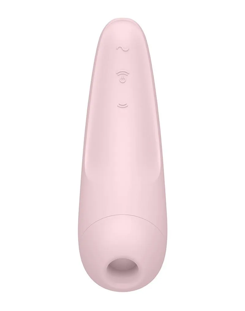 Вакуумный стимулятор клитора с вибрацией Satisfyer Curvy 2+ (розовый)