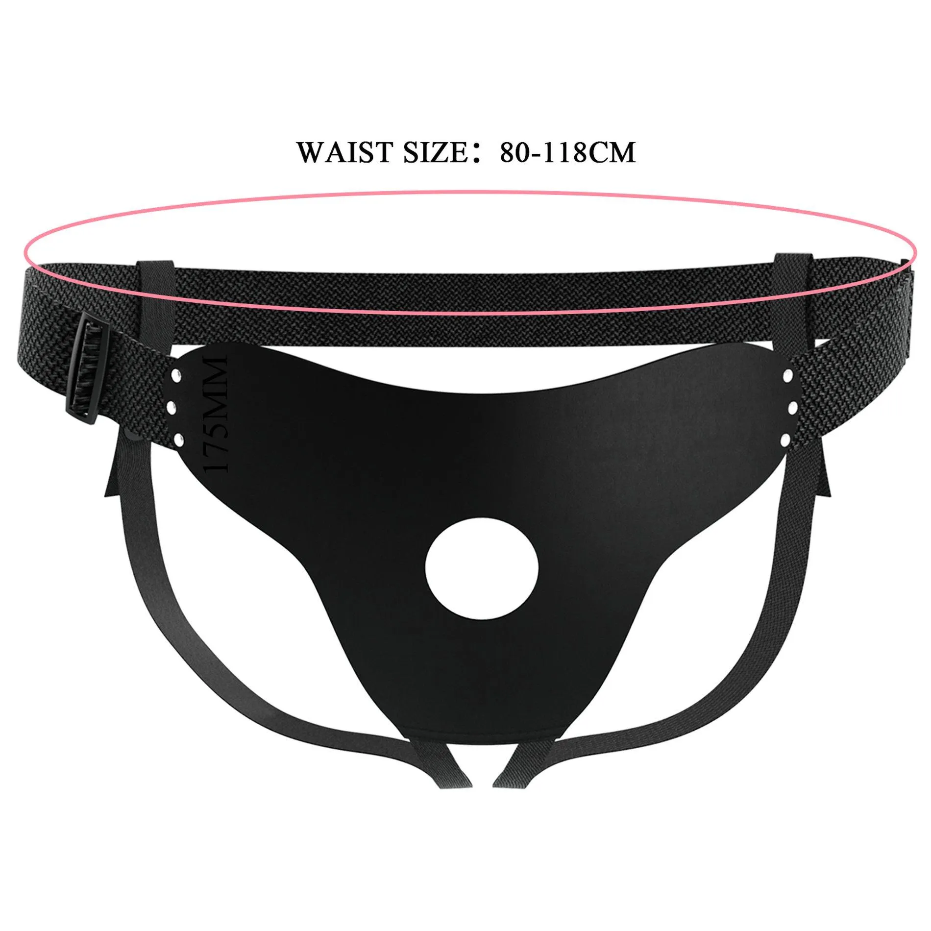 Трусики для страпона Pretty Love Harness Briefs Straps Love Spell (черный)