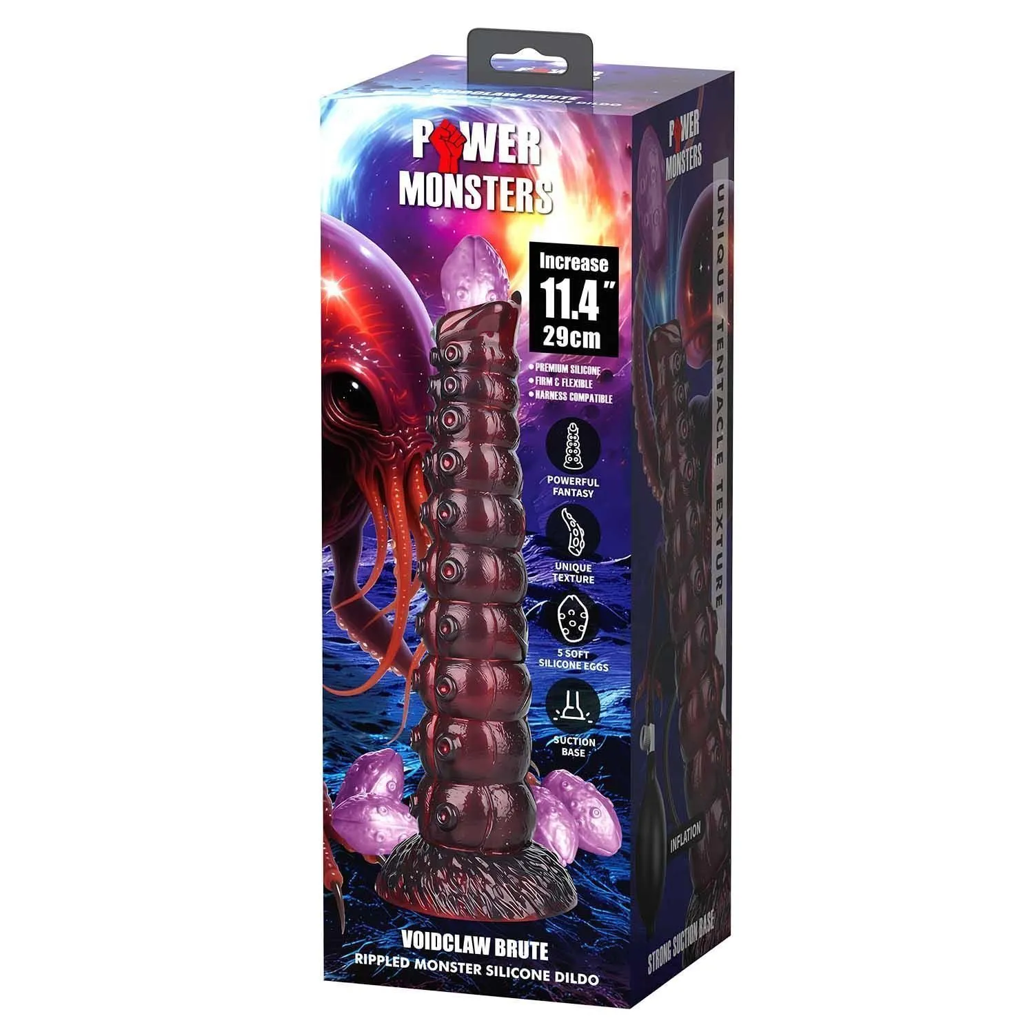 Фалоімітатор Power Monsters Voidclaw Brute, 29 см (мульті)
