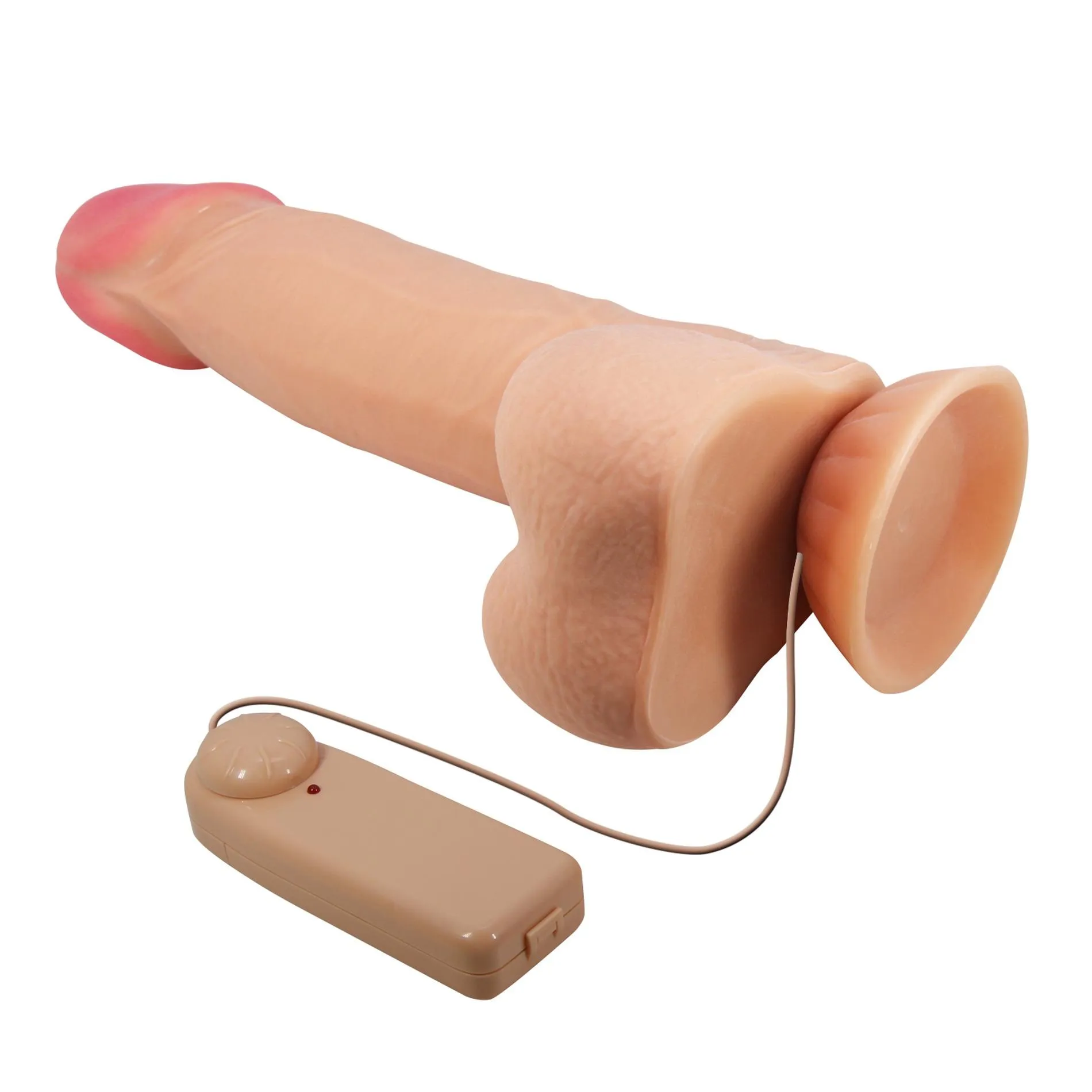 BAILE Sliding Skin Sadik - Wibrator, W kolorze cielistym, 21.8 cm