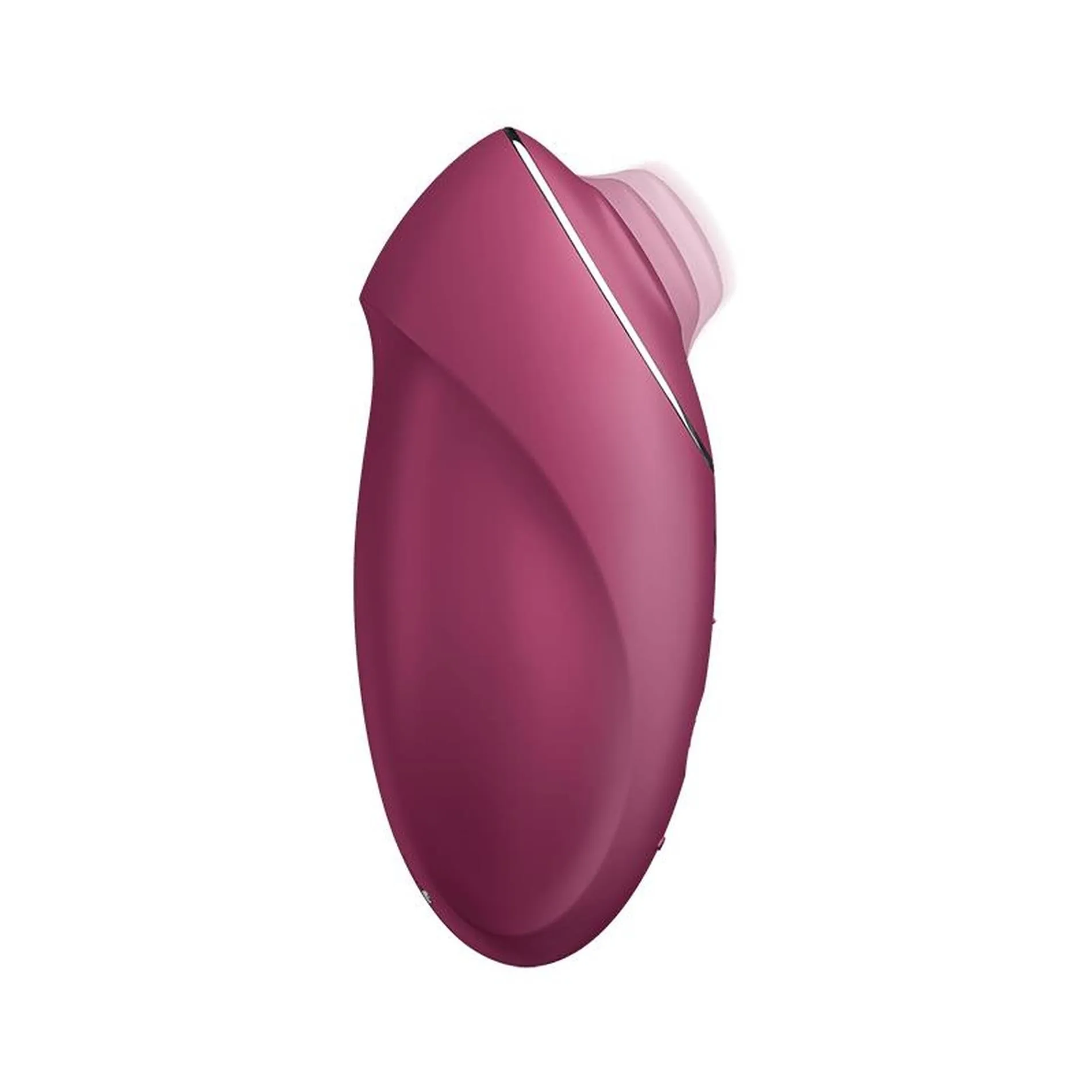 Satisfyer Tap & Climax 1 - Wibrator łechtaczkowy, Bordоwy, 11 cm