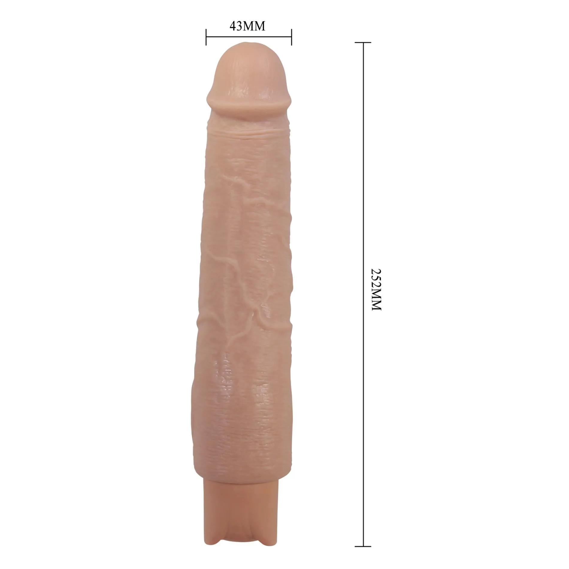 Pretty Love Soren Realistic - Wibrator, W kolorze cielistym, 25.2 cm