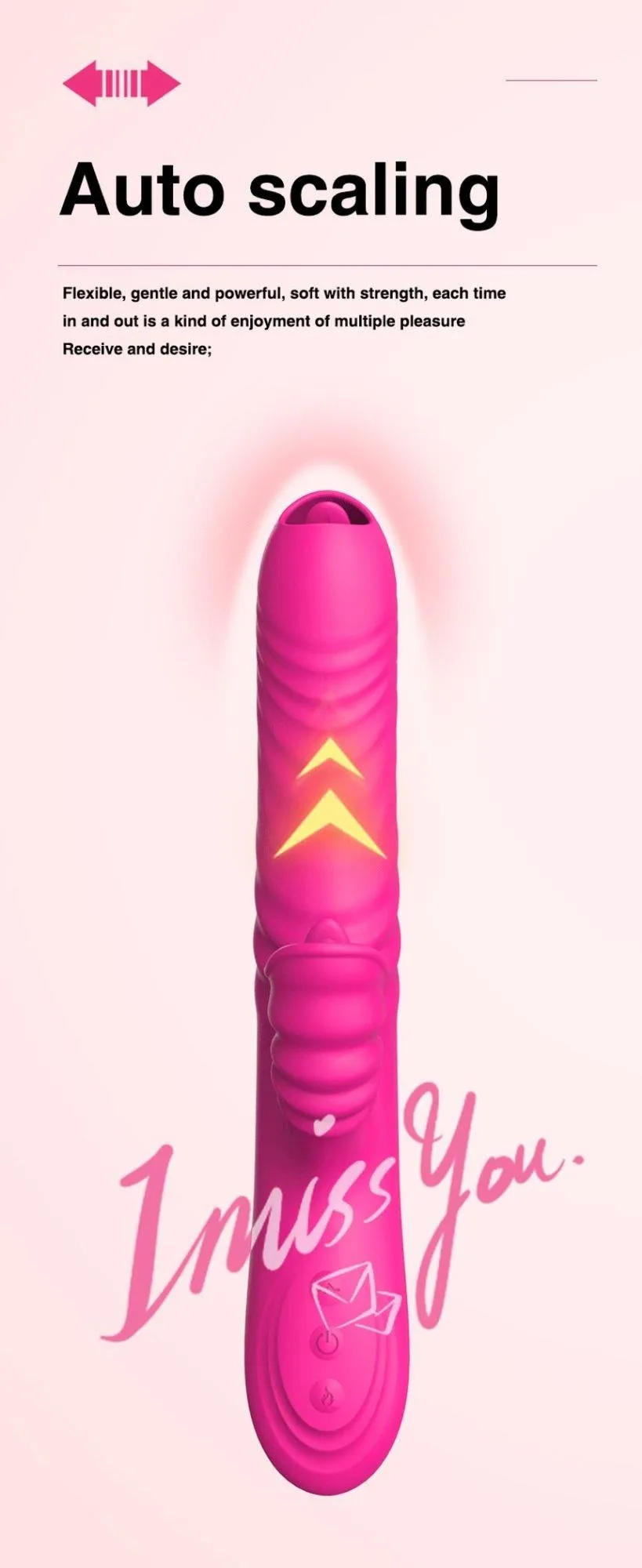 Вибратор-кролик B - Series Lyla Angelia, 23 см (розовый)