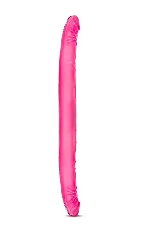 Blush B Yours 16 Inch Double Dildo - Dwustronny dildo B, Różowy, 40.6 cm