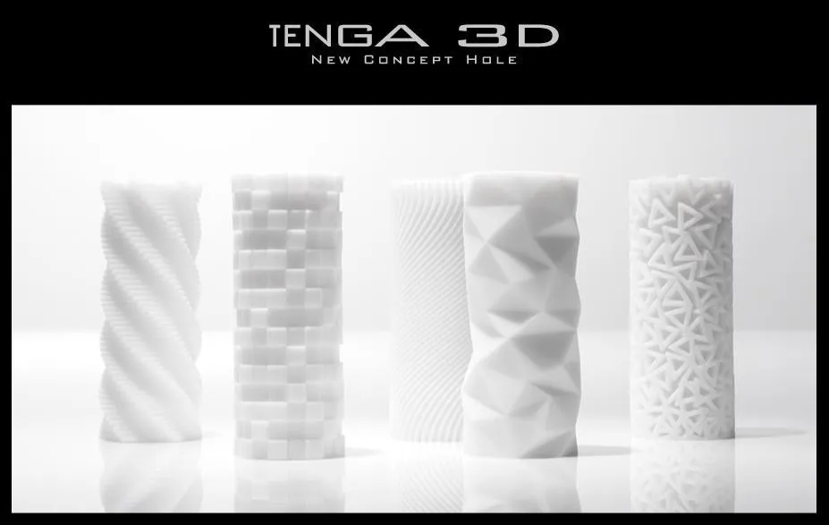 Мастурбатор Tenga 3D Polygon (белый)