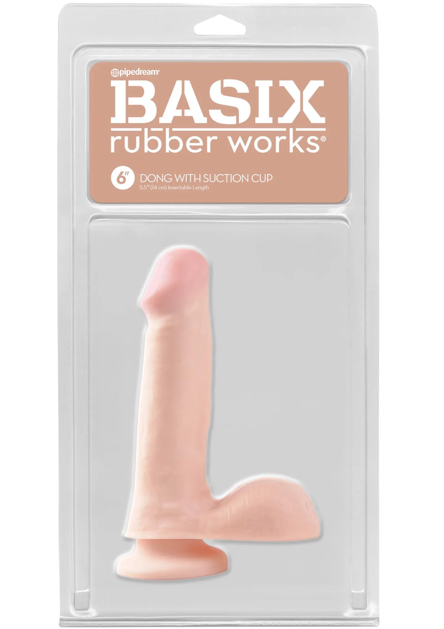 Фаллоимитатор Basix Rubber Works 6", 15 см