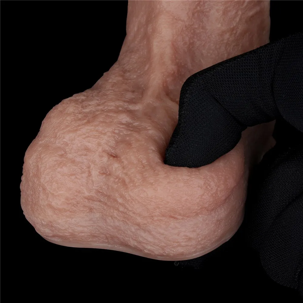 Фаллоимитатор Dildo 8.5'' Dual Layered Silicone Cock, 21.6 см (коричневый)