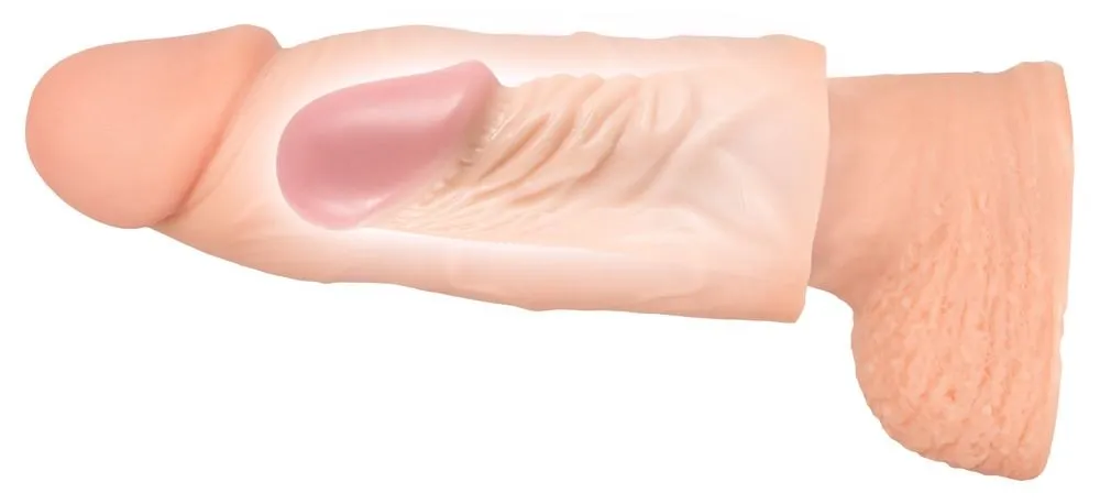 Насадка на пеніс Nature Skin Extension Sleeve, 15,5 см (тілесний)