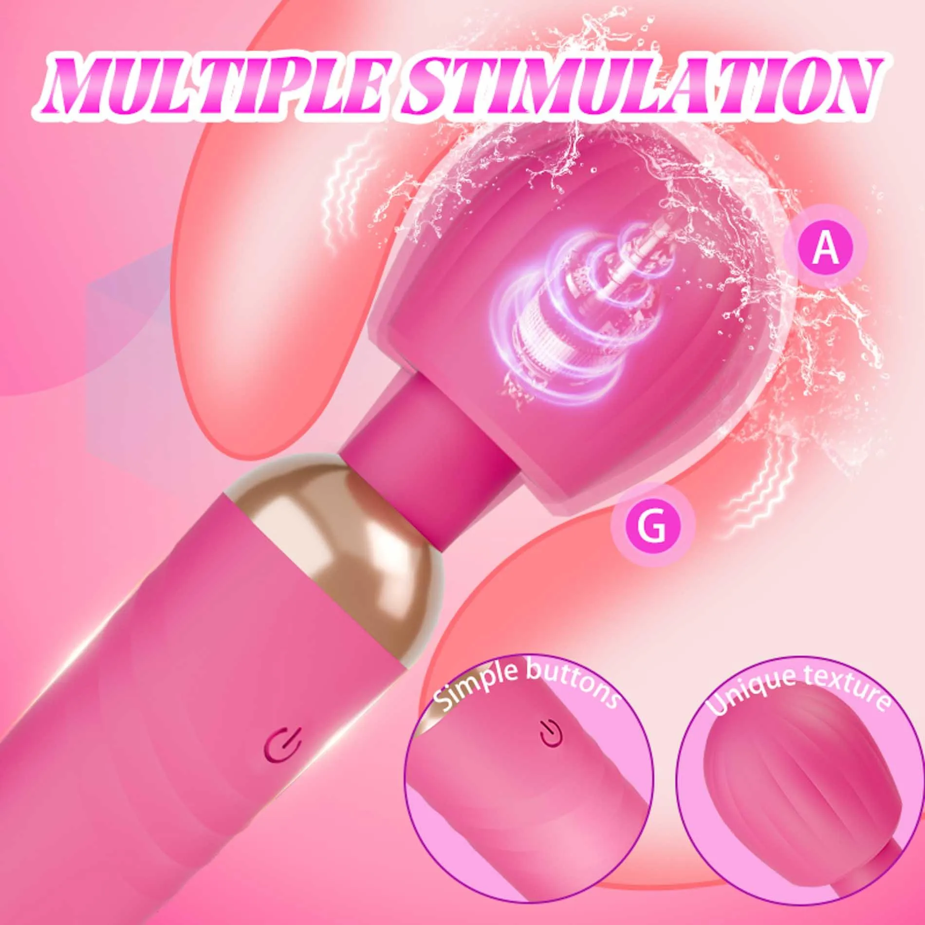 Вибратор B - Series Cute Little Fairy Wand, 14 см (розовый)