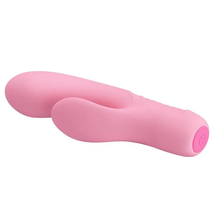Вибратор-кролик Pretty Love Tim Vibrator Light, 15.5 см (розовый)