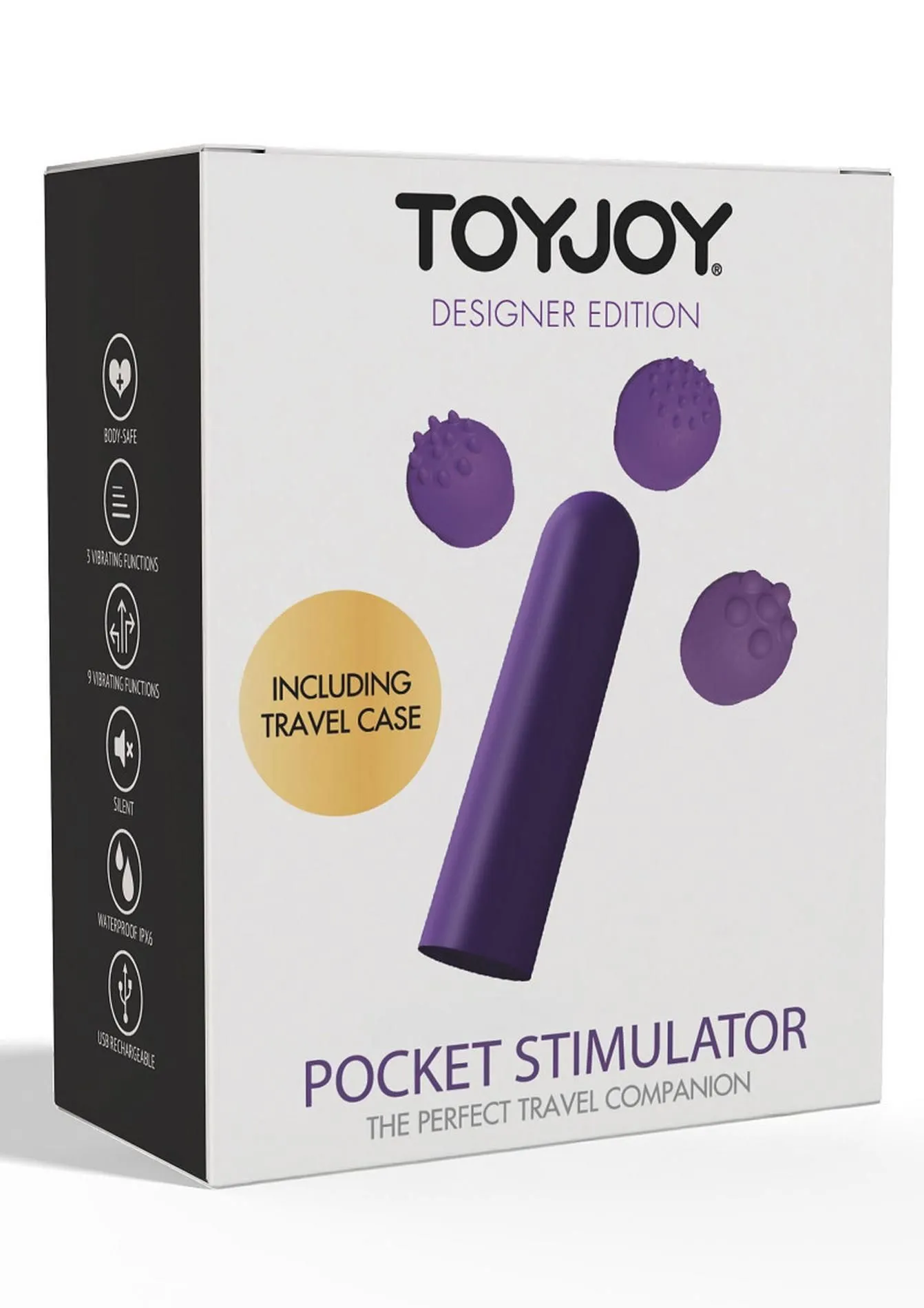 Міні-вібратор ToyJoy Pocket, 6 см (фіолетовий)
