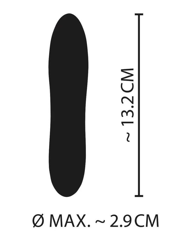 Cuties - Mini wibrator, Żółty, 13, 2 cm