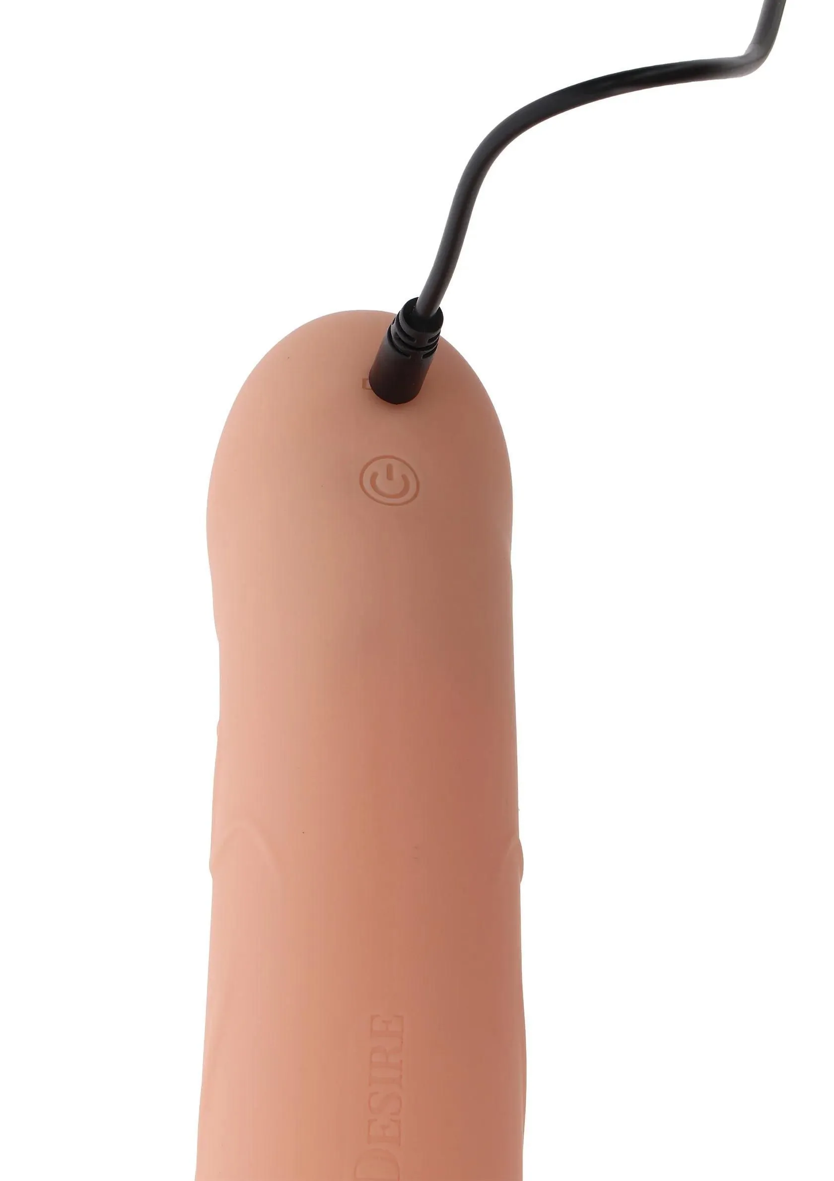 Hidden Desire Hollow Vibrating Strap-On - Wibrujący strapon, W kolorze cielistym, 16 cm