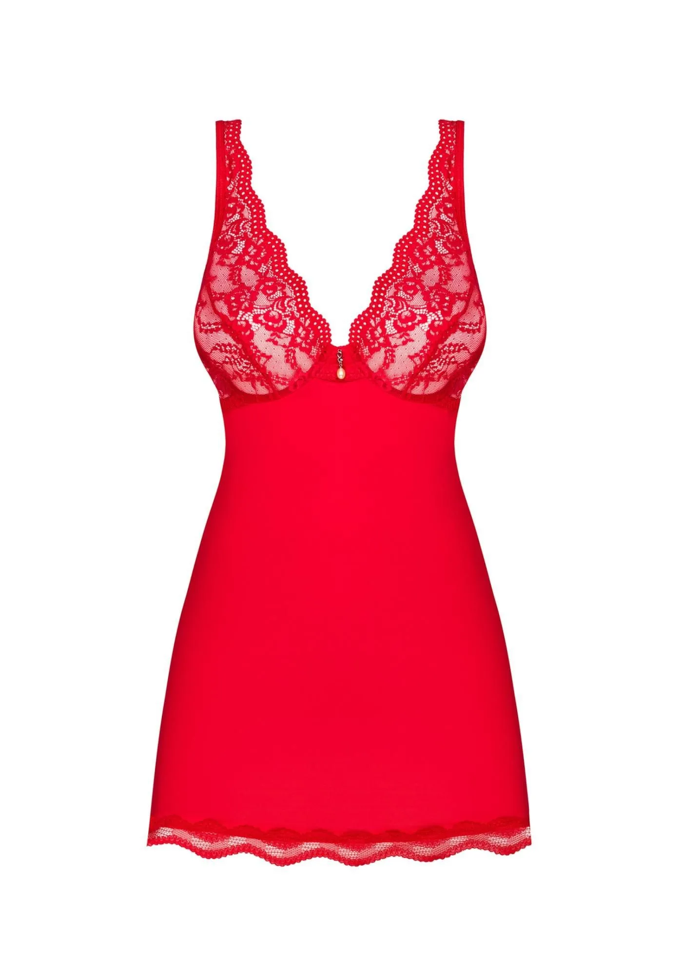 Комплект белья Obsessive Luvae, S/M (красный)