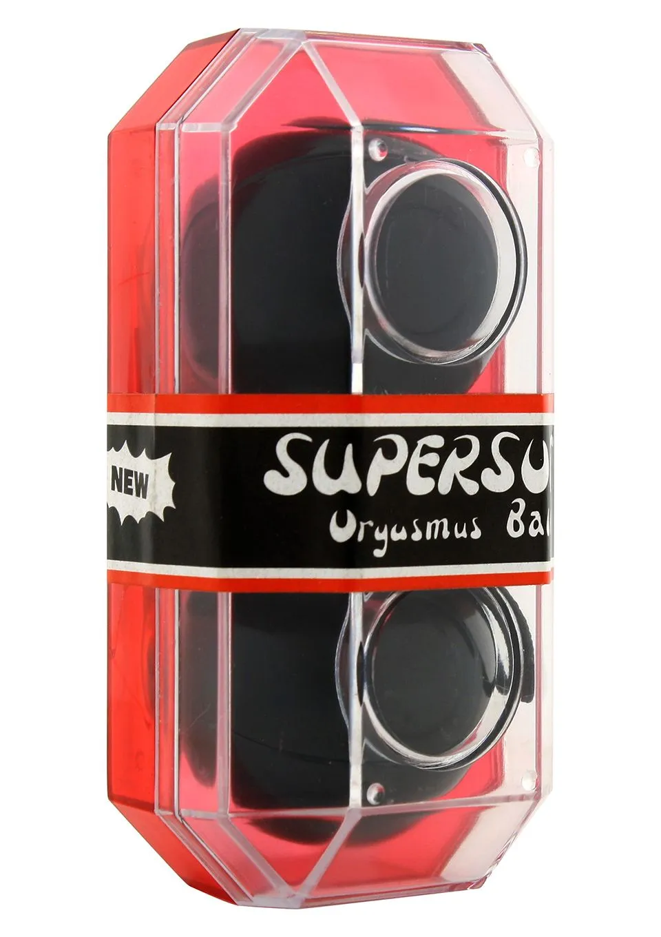 Вагінальні кульки Supersoft, 3,5 см (чорний)