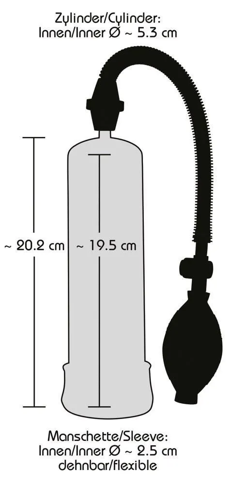 Помпа для пениса Bang Bang Penis Pump, 20 см (черный)