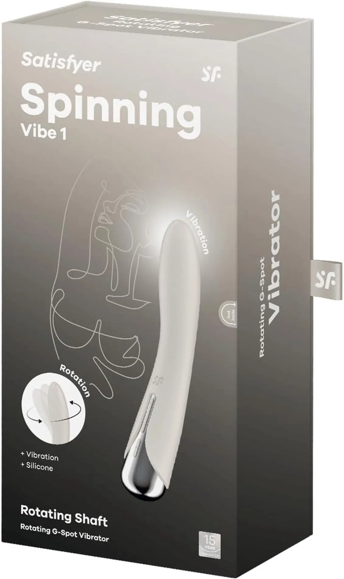 Вибратор Satisfyer Spinning Vibe 1, 17,5 см (белый)