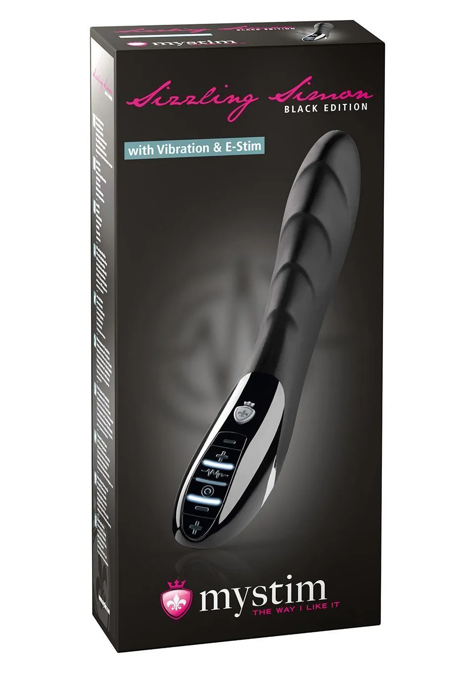 Вібратор Mystim Sizzling Simon, 27 см (чорний)