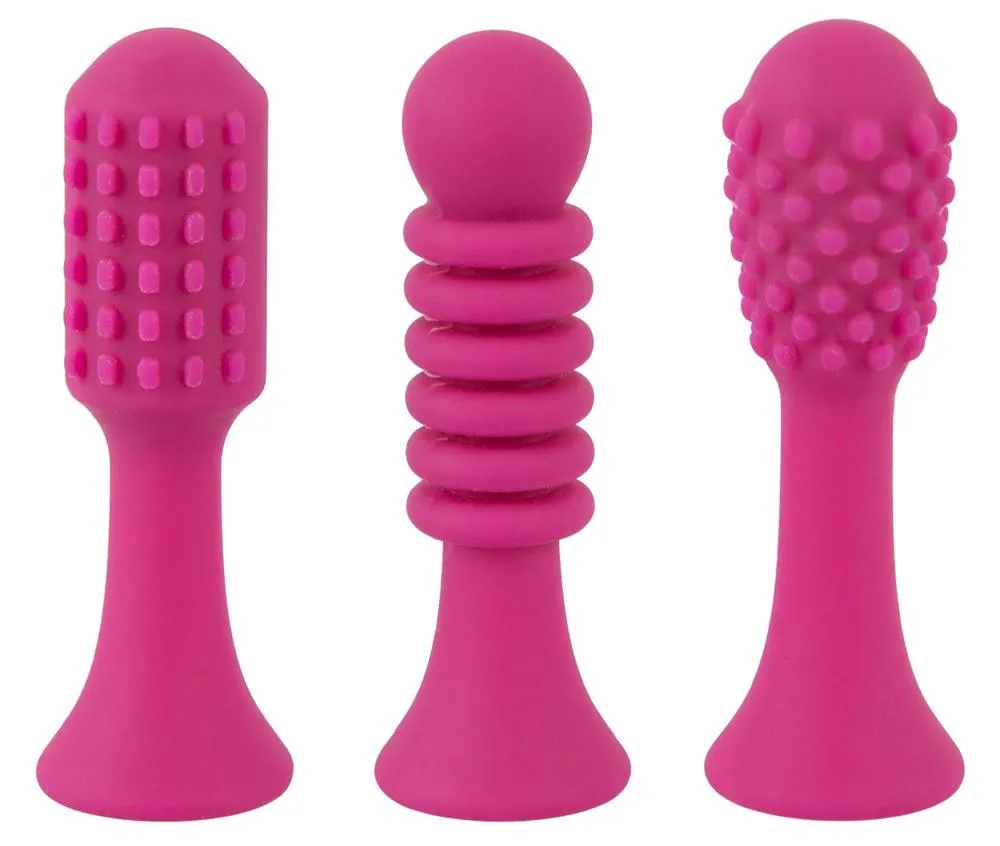 Sweet Smile Spot Vibrator With 3 Tips - Masażer łechtaczki, Różowy, 17, 9 cm
