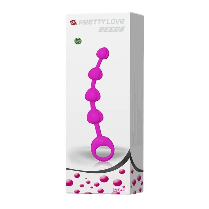 Анальні намиста Pretty Love Beeds, 19,5 см (рожевий)