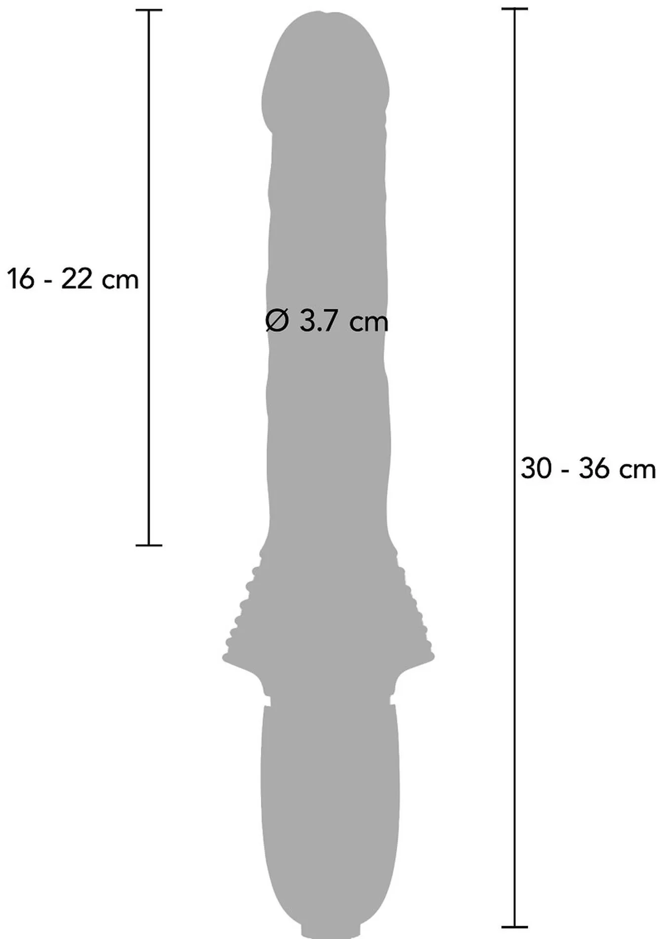 Вибратор ToyJoy Magnum Opus Supreme Thruster 2, 31 см (фиолетовый)