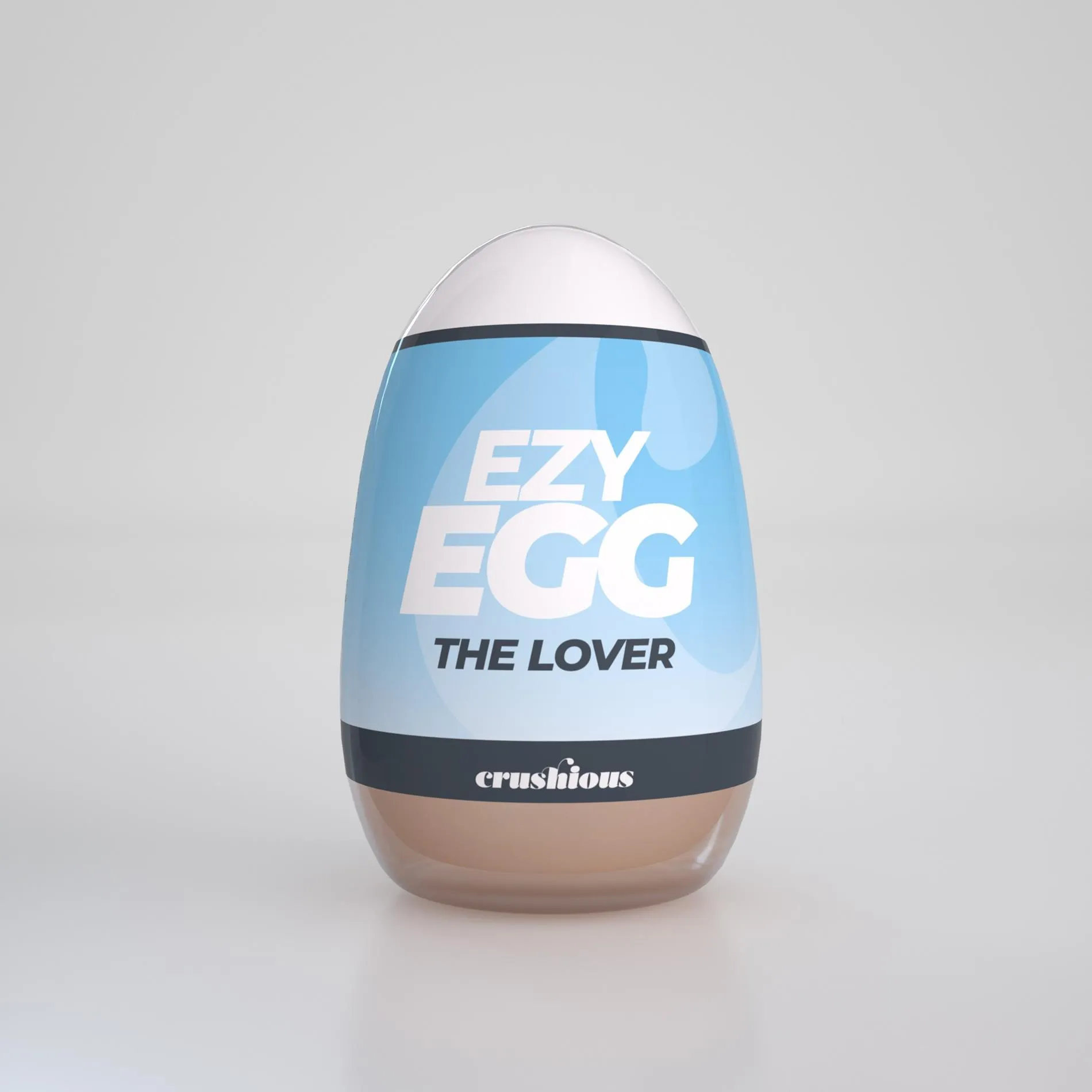 Crushious Ezy Egg The Lover - Masturbator jajko, W kolorze cielistym, 8.7 cm