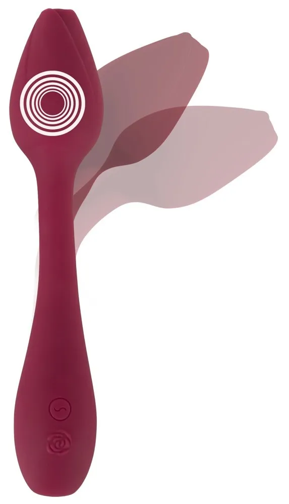 Вибратор Rosenrot Bendable G-Spot, 20 см (красный)