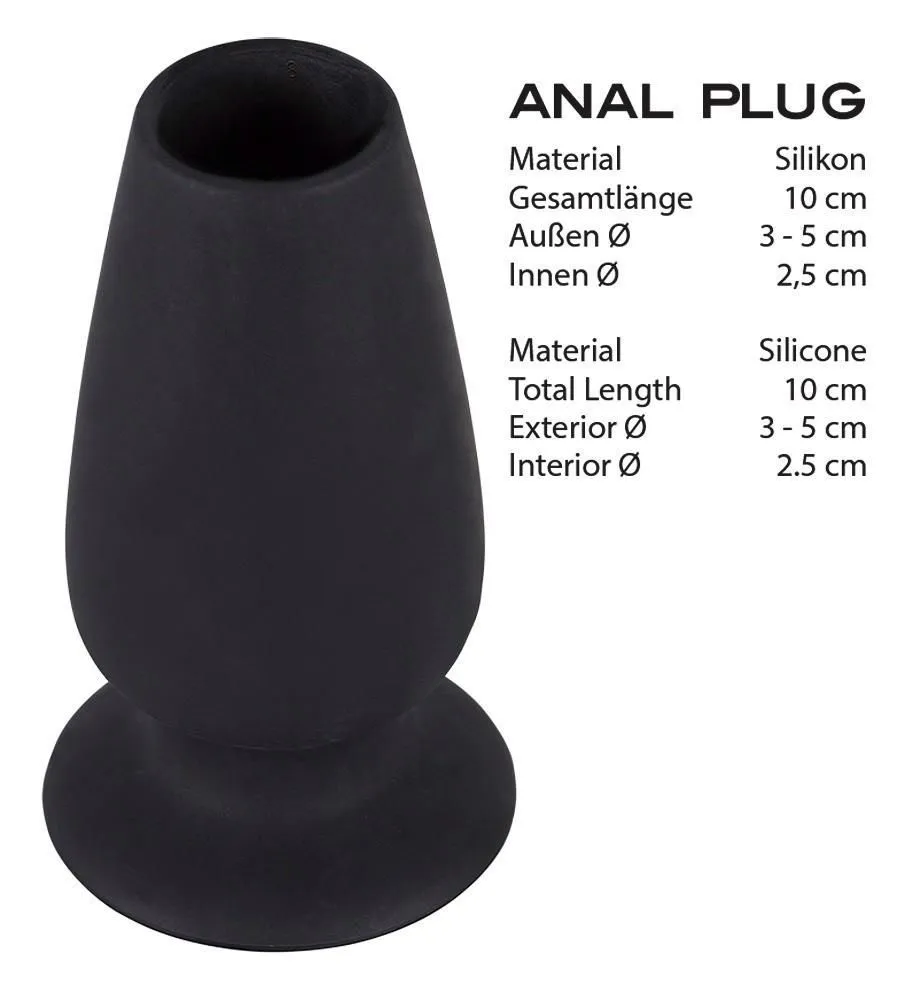 Анальний тунель Orion Lust Tunnel Plug, 10 см (чорний)