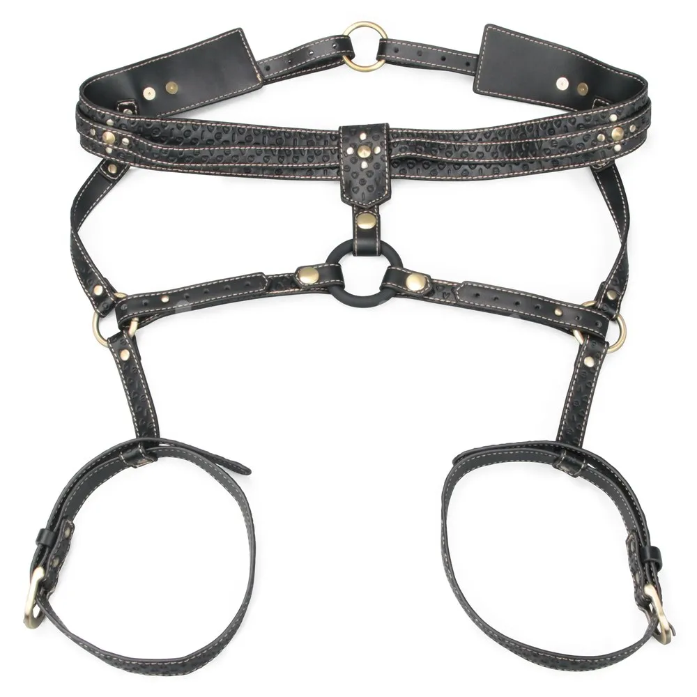 Портупея Rebellion Reign Full Body Harness регульована (чорний)
