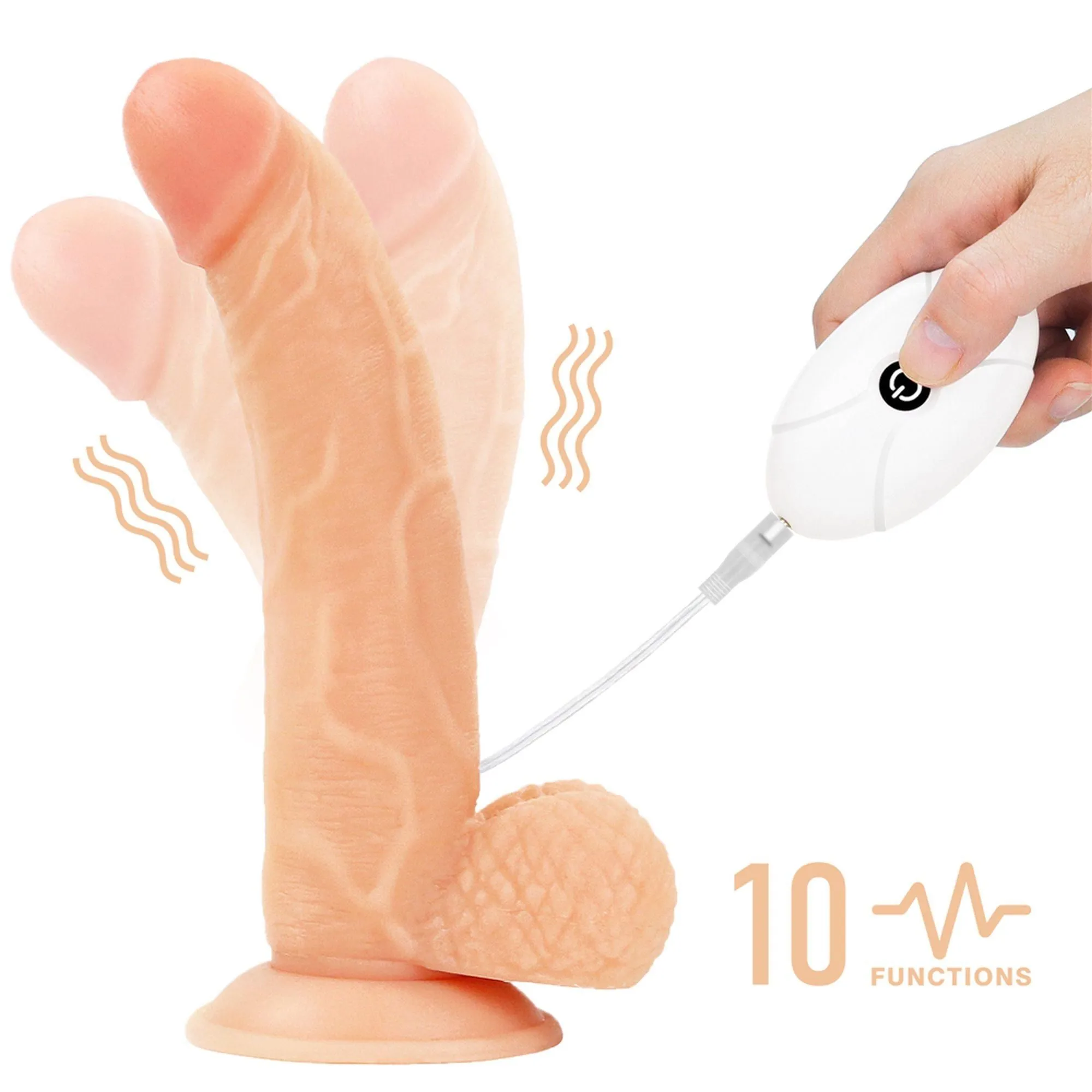 Страпон LoveToy Easy Strapon Set 8.5'', 21.5 см (тілесний)