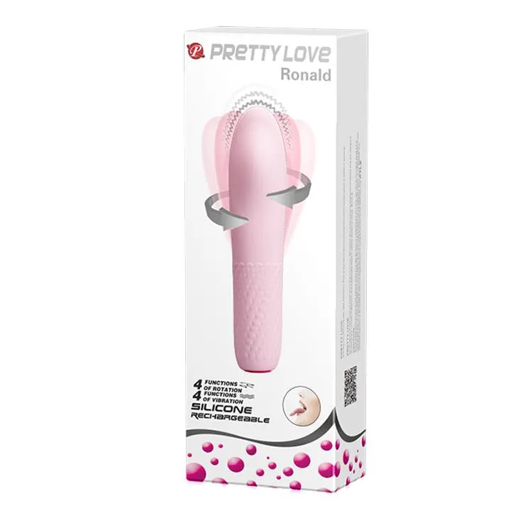 Вибратор Pretty Love Ronald, 16 см (светло-розовый)