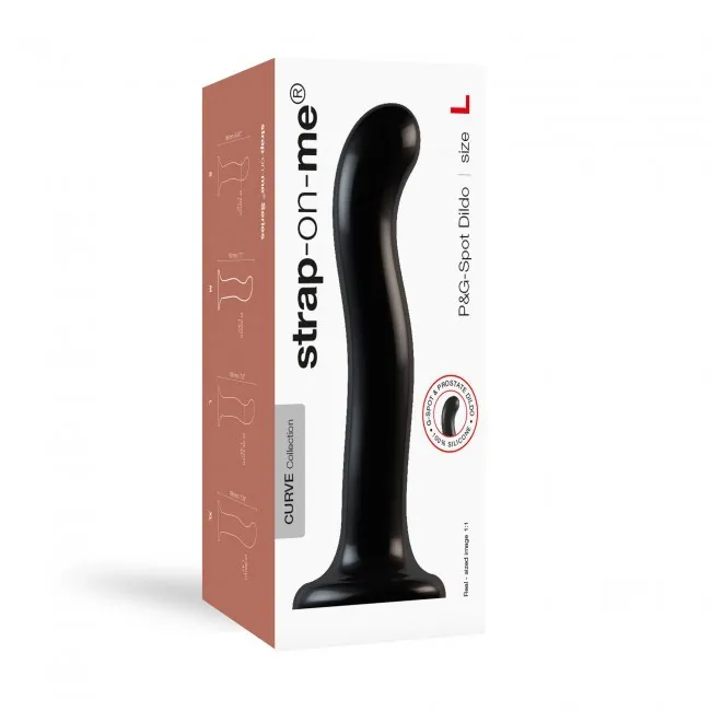 Strap-on-me P&G Spot Dildo L - Dildo, Czarny, 19 cm