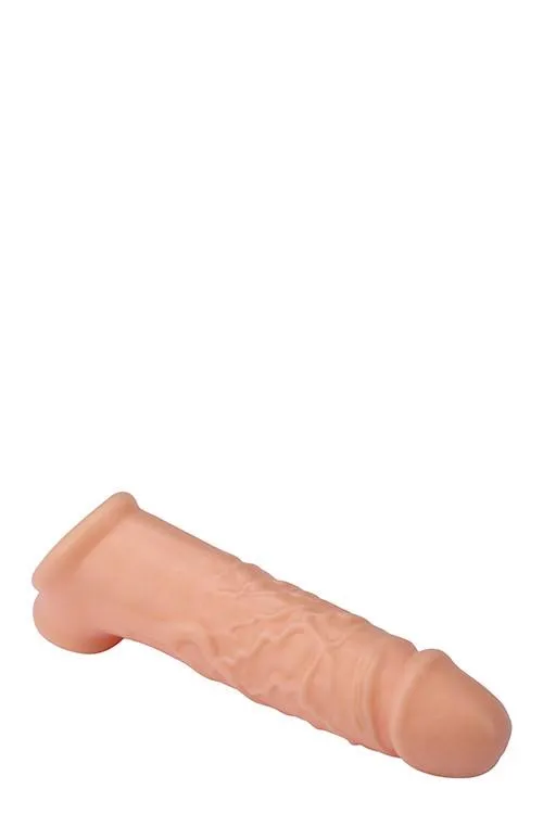 Dream Toys RealStuff Extender with Ball Strap - Nakładka na penisa, W kolorze cielistym, 17 cm