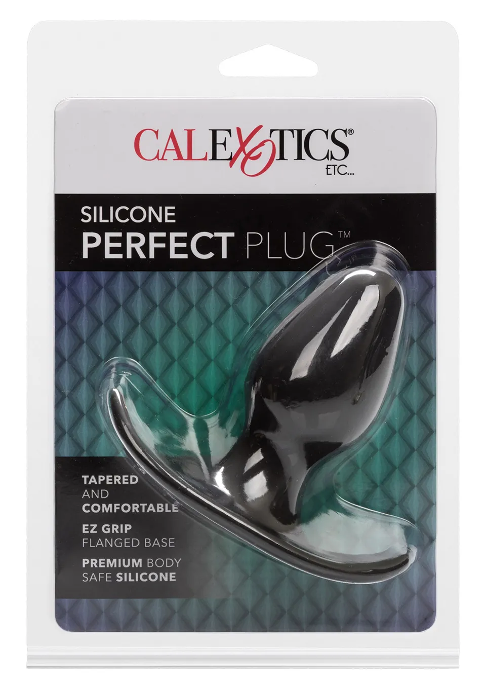 CalExotics Silicone Perfect Plug - Korek analny, Czarny, 9 cm