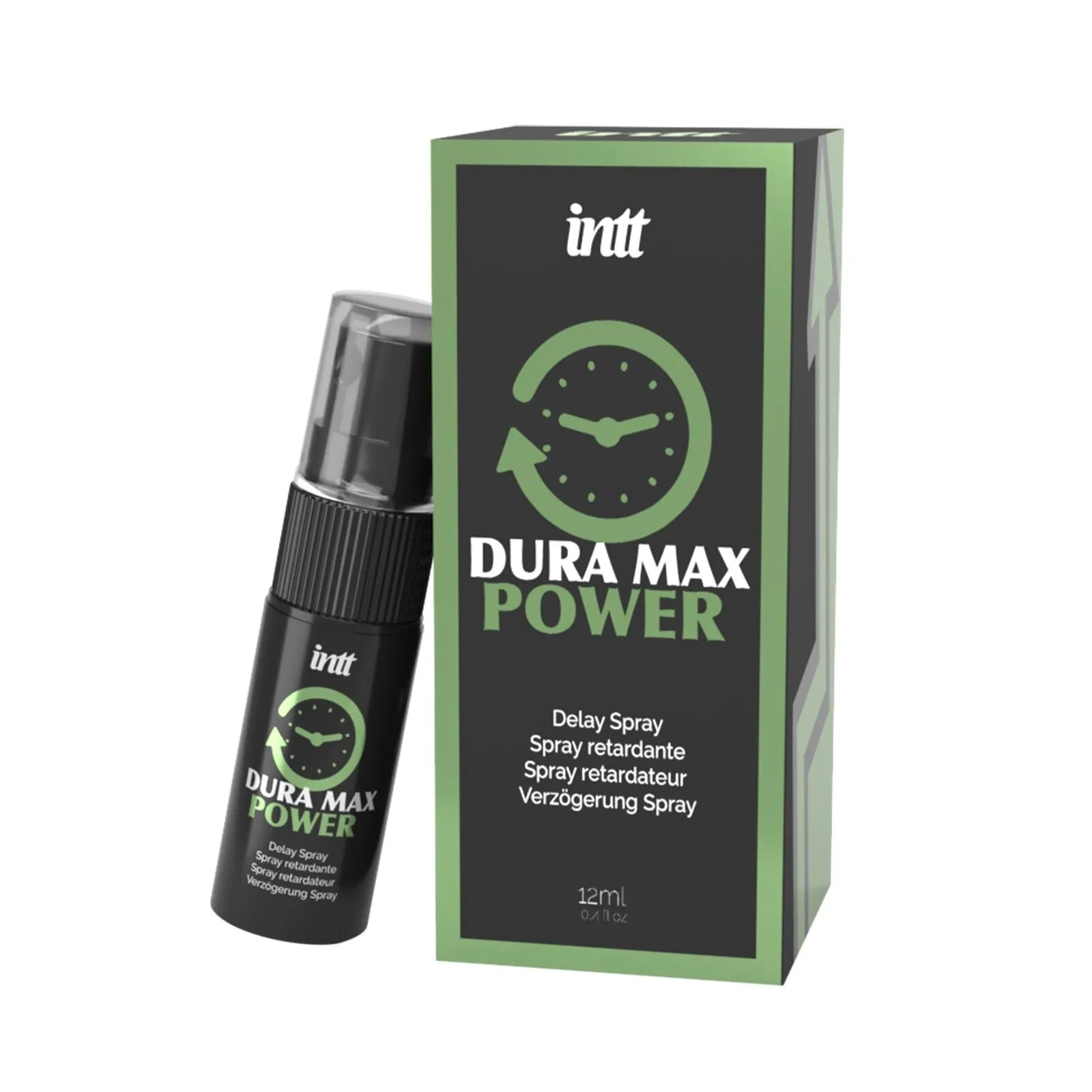 intt Dura Max Power - Spray opóźniający, Bezzapachowy, 12 ml