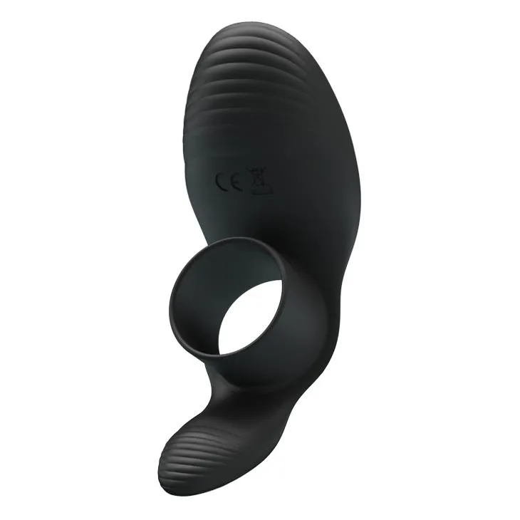 Pretty Love Master Ring - Pierścień wibracyjny, Czarny, 11 cm