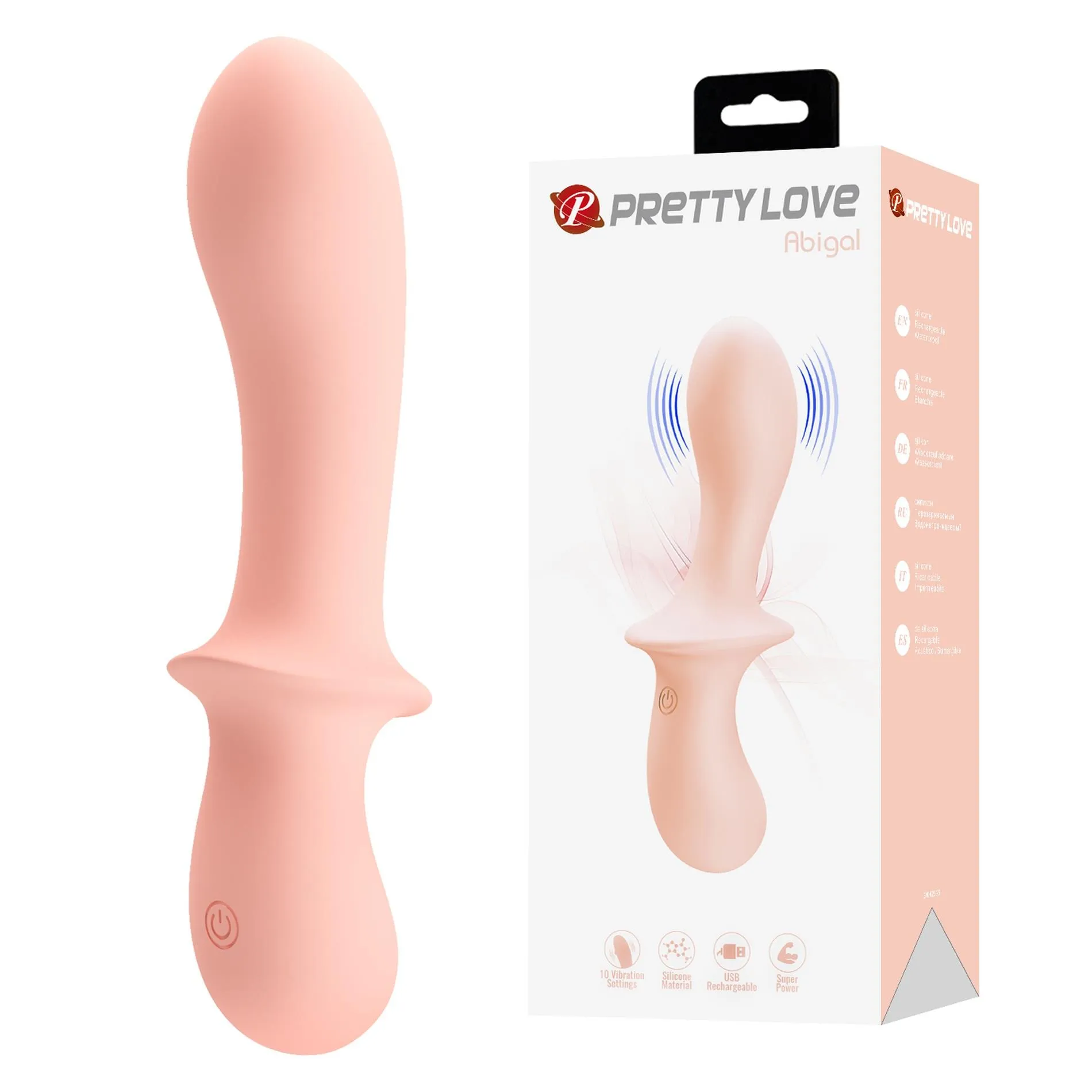 Pretty Love Abigal - Wibrator, Jasnoróżowy, 16 cm