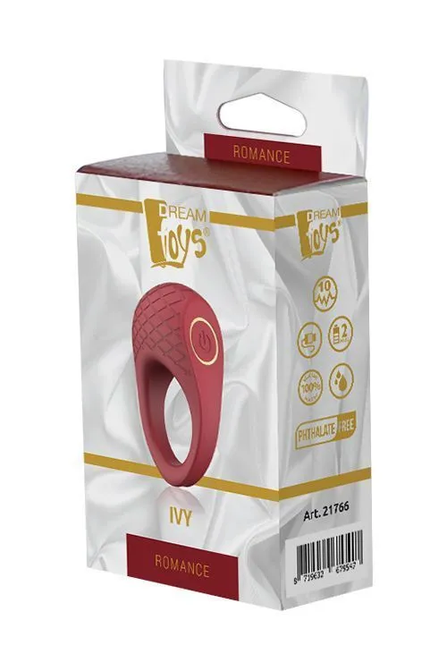 Ерекційне кільце Dream Toys Romance Ivy, 6,5 см (бордовий)