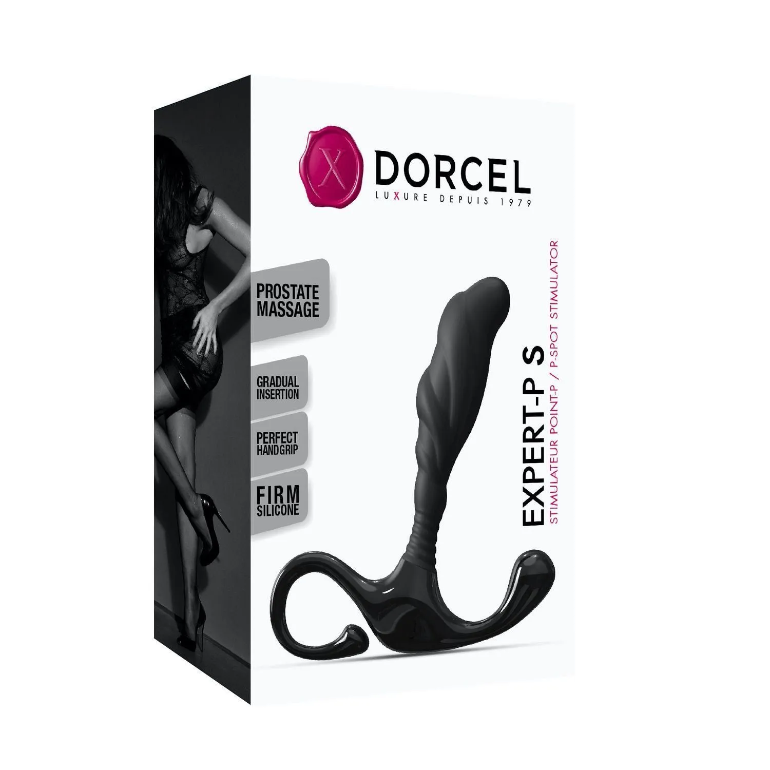 Стимулятор простати Dorcel Expert P S, 10 см (чорний)