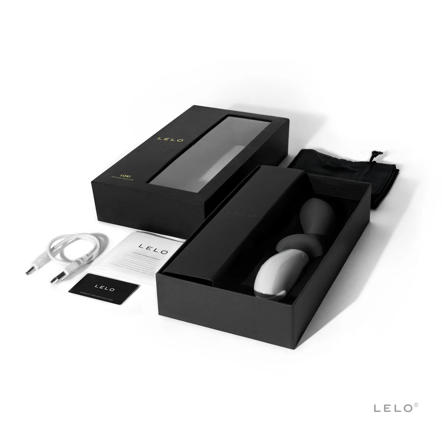 Стимулятор простаты Lelo Loki, 19,6 см (черный)