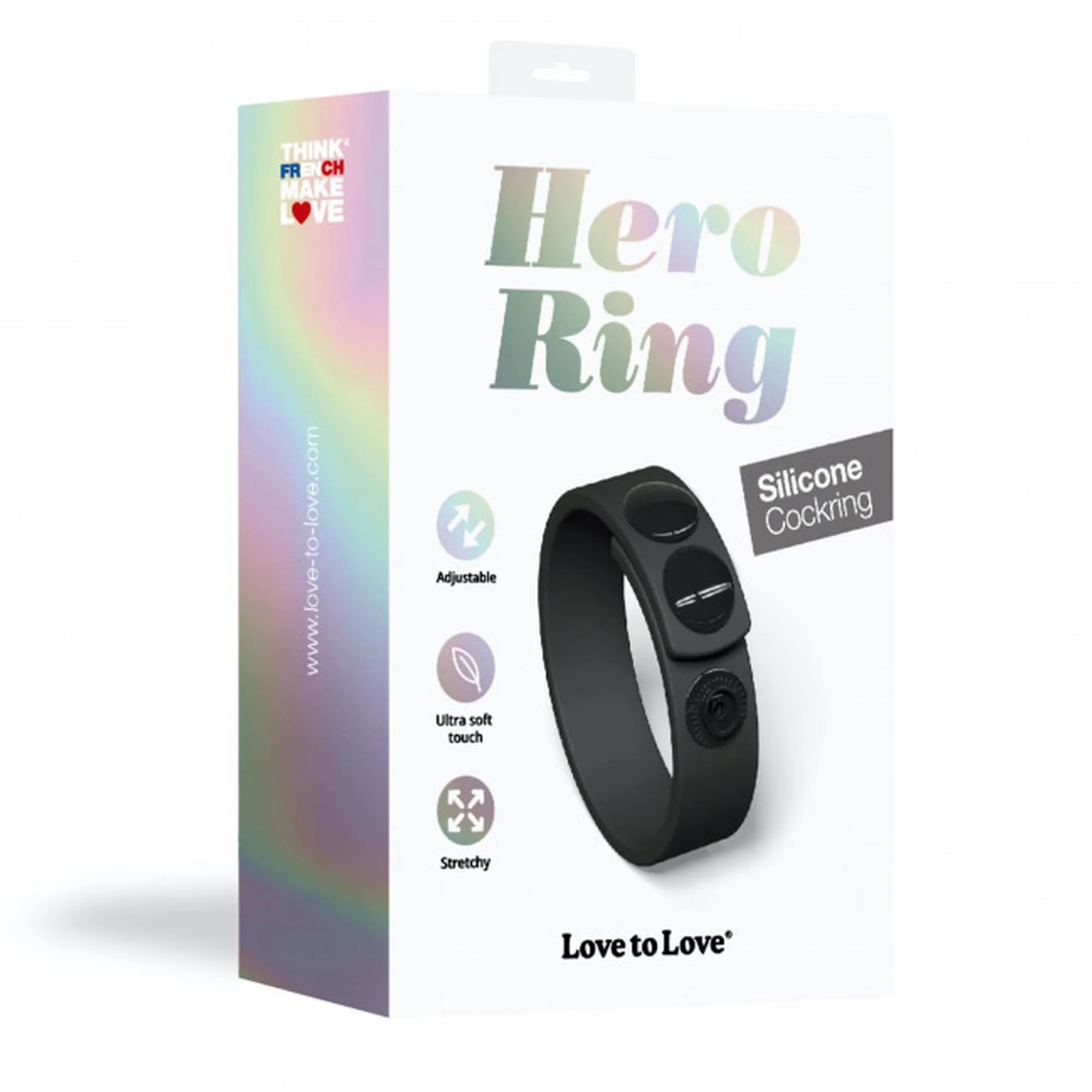Эрекционное кольцо Love To Love Hero Ring, 6 см (чёрный)