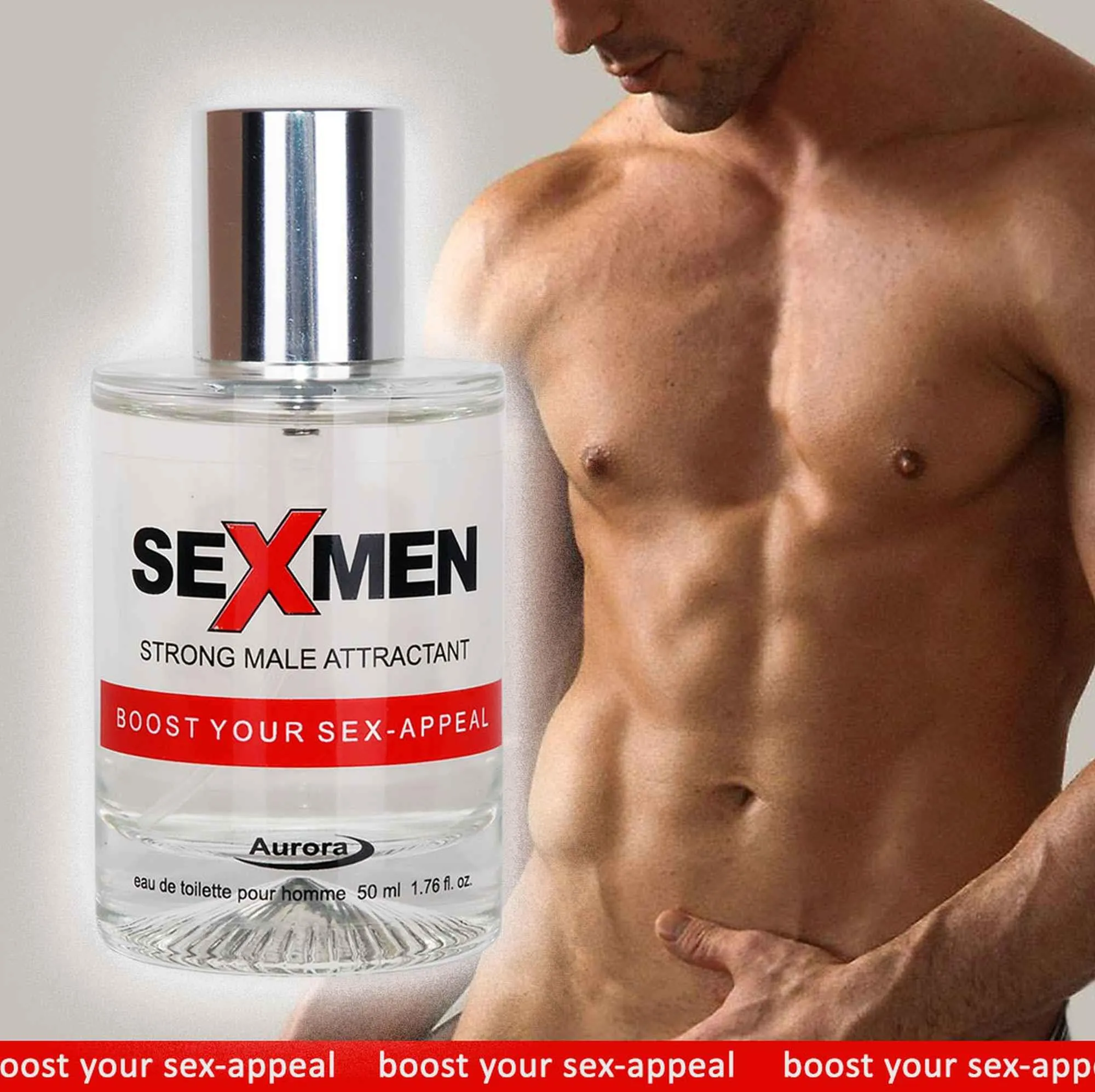 Aurora Sexmen - Perfumy męskie z feromonami, 50 ml