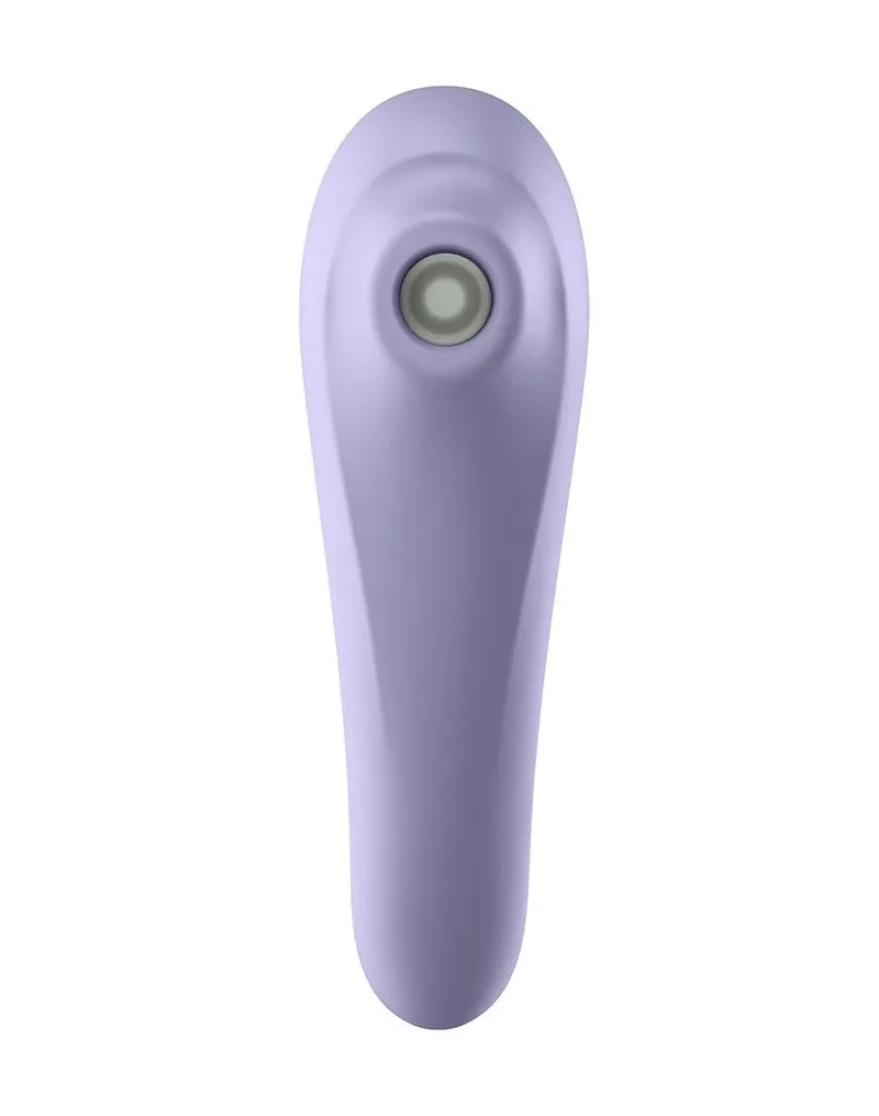 Satisfyer Dual Pleasure - Wibrator z bezdotykowym masażerem łechtaczki, Liliowy, 18 cm
