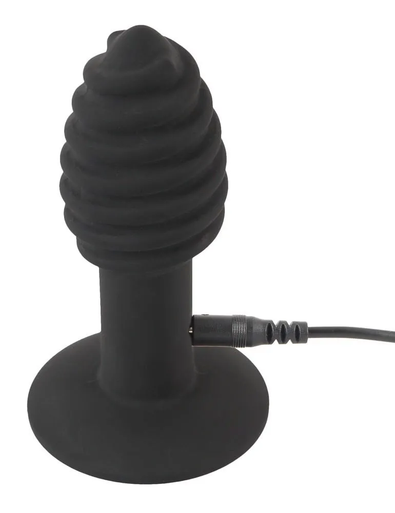Анальная пробка с вибрацией Orion Black Velvets Twist plug, 10,7 см (черный)