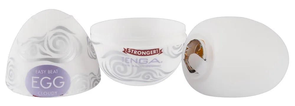 Tenga Egg Cloudy -, Biały, 7 cm